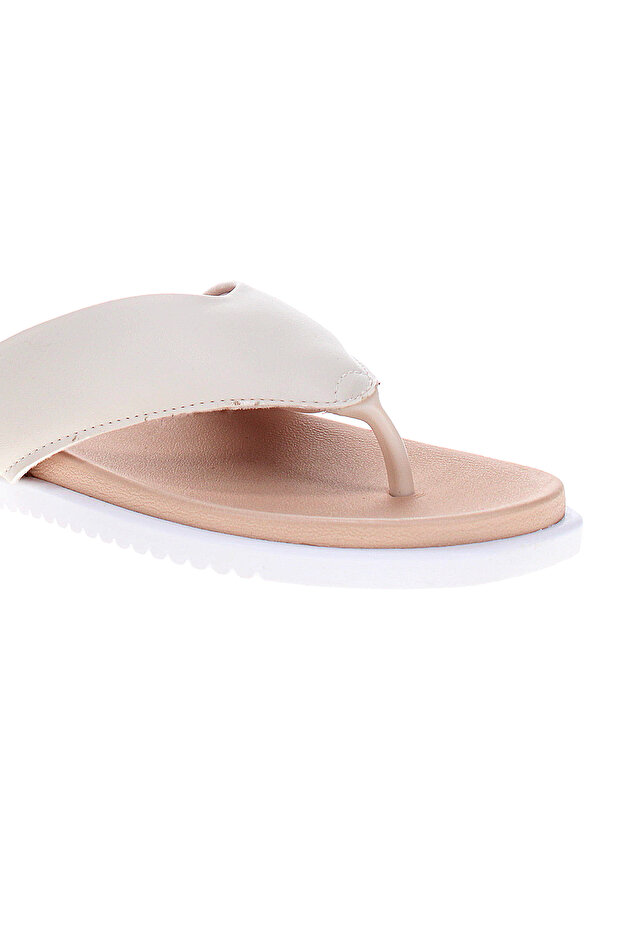 Ladies Flat Sandals Off White | Made In Brazil - 5