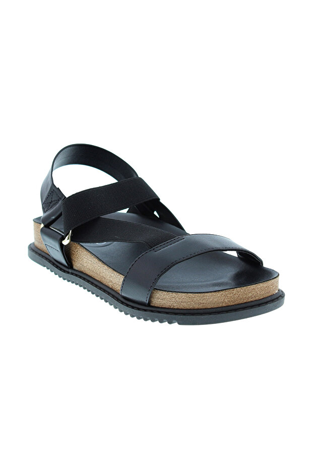 Ladies Flat Sandals Black | Made In Brazil