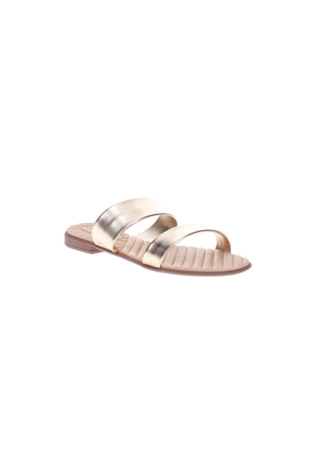 Ladies Flat Sandals Golden | Made In Brazil