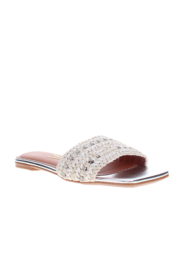 Vizzano Ladies Flat Sandals Off White | Made In Brazil