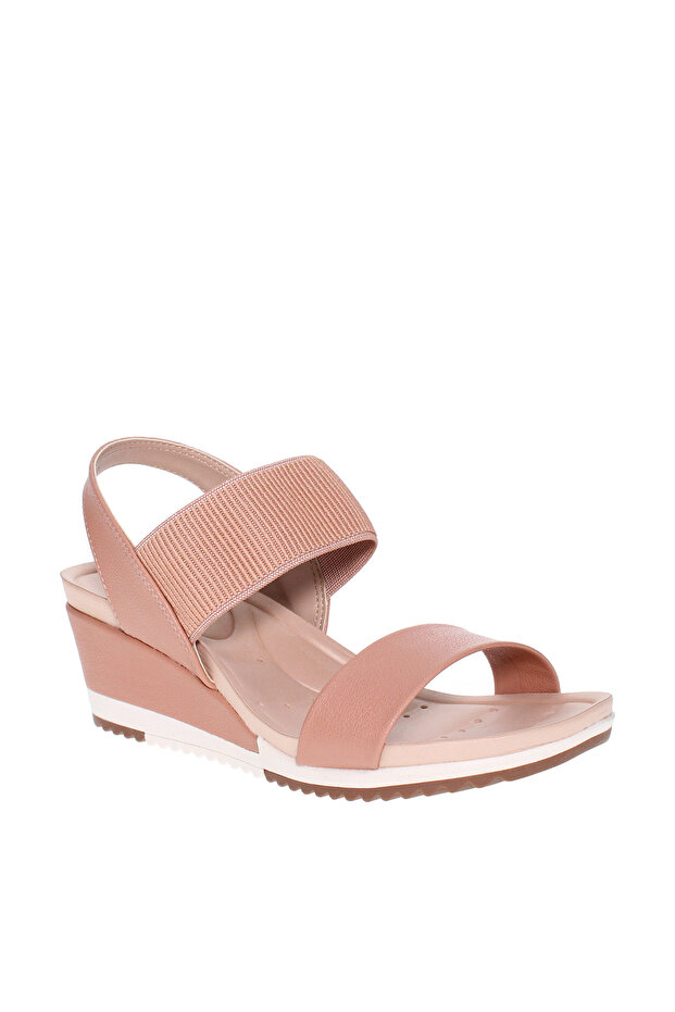 Ladies Wedge Sandals Beige | Made In Brazil