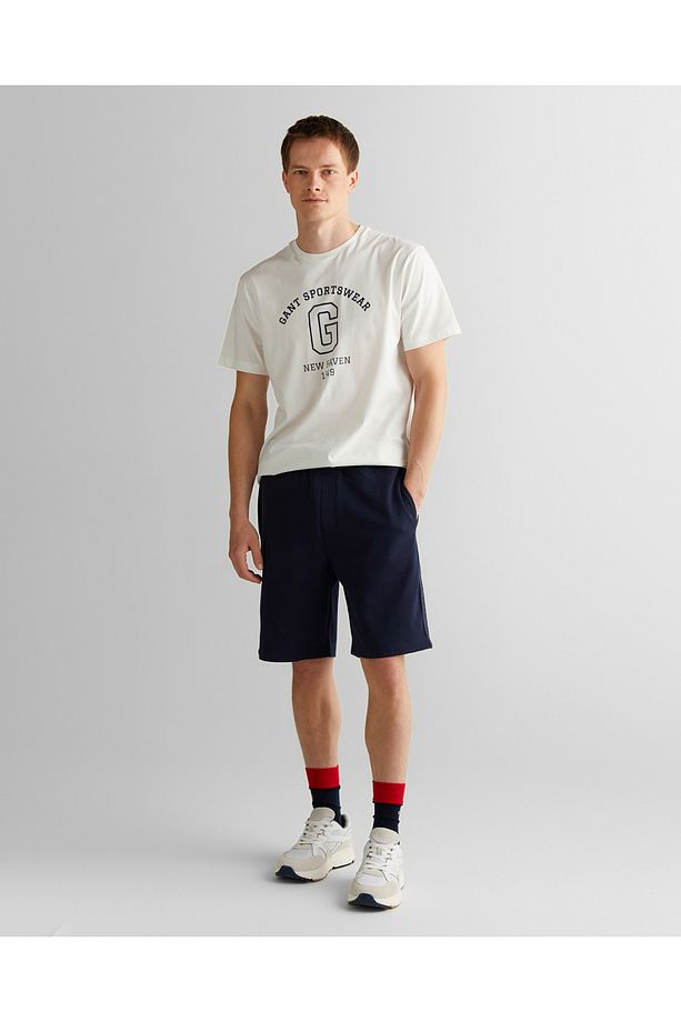 Erkek Lacivert Regular Fit Logolu Şort - 1