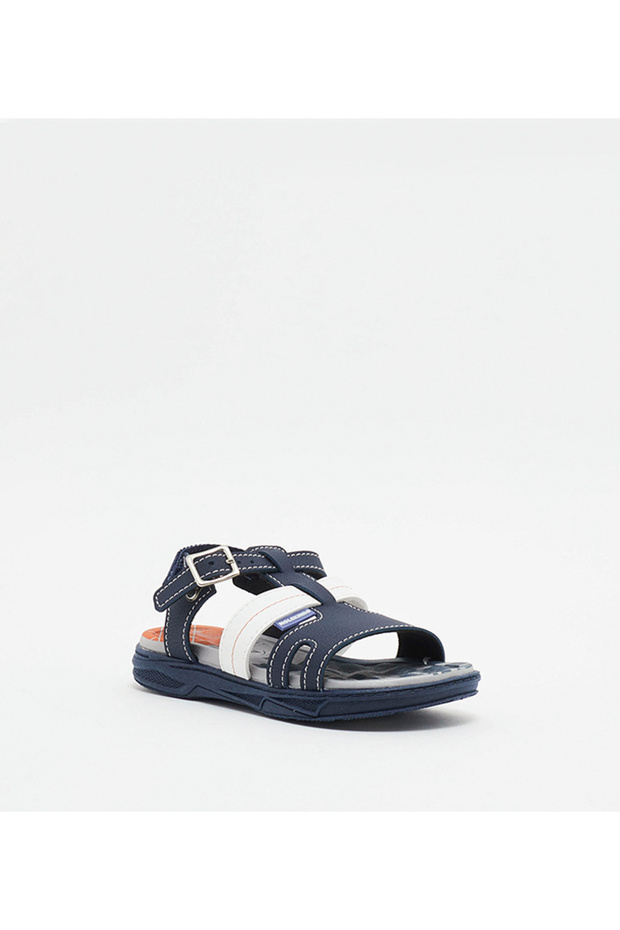 Infant Boys Sandals With Back Strap Navy | Made In Brazil