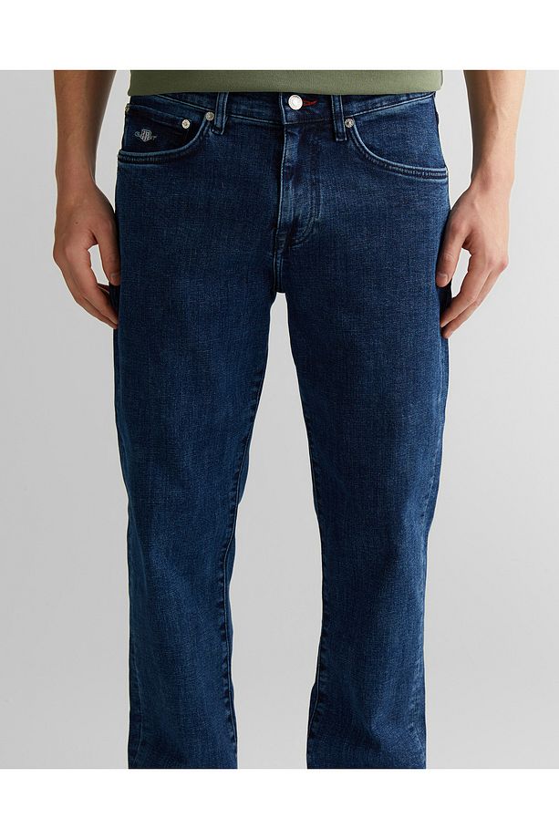 Erkek Mavi Regular Fit Pantolon - 4
