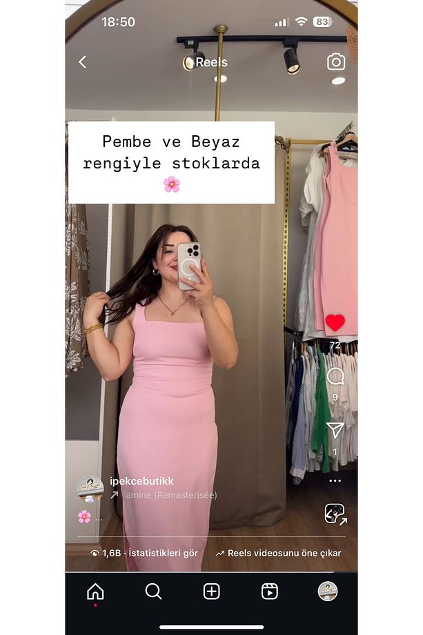 Pembe elbise - 1