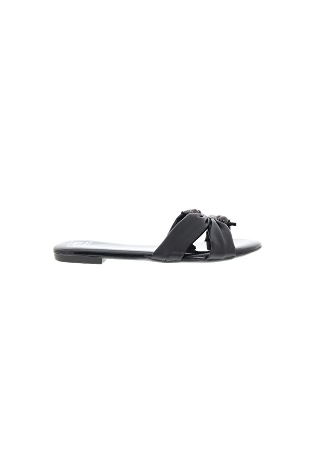Ladies Flat Sandals Black | Made In Brazil