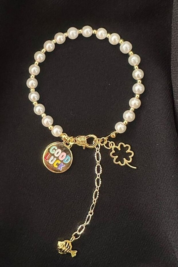 - Ayşe 5609 9965 Good Luck Special Design Glass Pearl Bracelet
