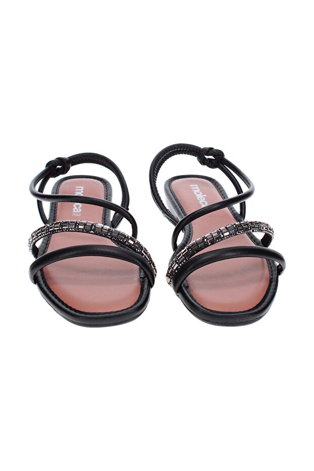 Ladies Flat Sandals Black | Made In Brazil - 4
