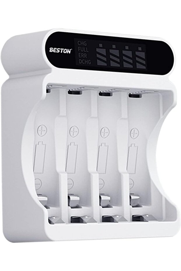 4 Slot LCD 1.2V NI-MH Battery Smart Charger