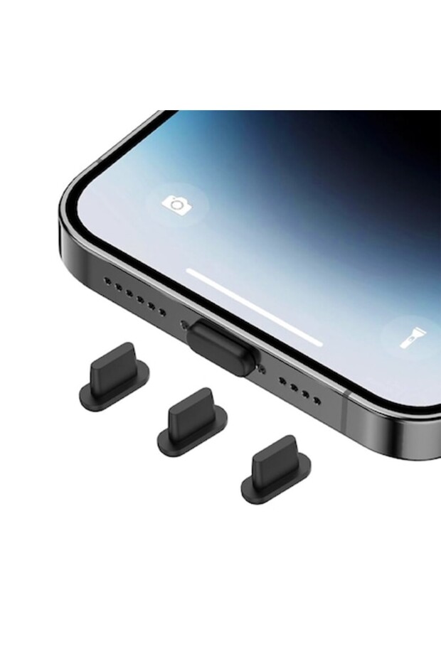 Set 3 dopuri anti-praf pentru port Type-C, OPTIM SOLUTION, USB-C - 1