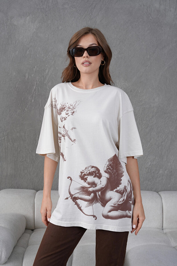 Τυπωμένο πλενόμενο μπλουζάκι Casual Basic - 3