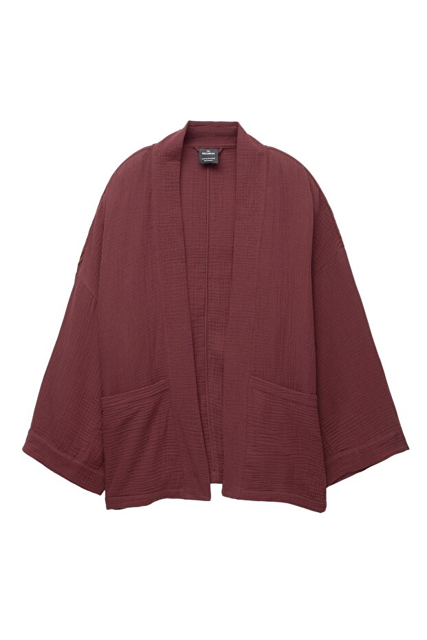 Dökümlü kimono ceket - 4