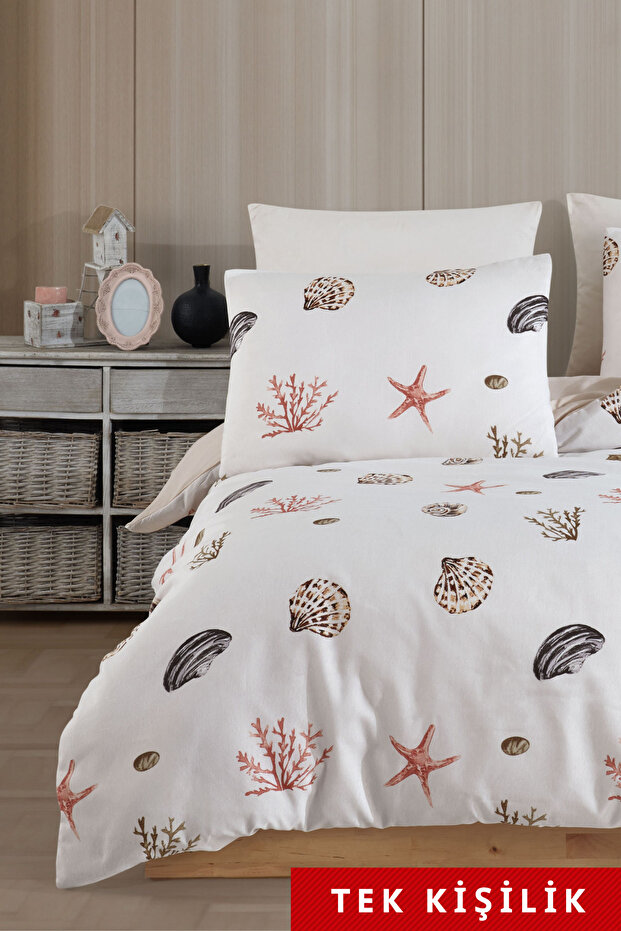 Single Duvet Cover Set with Elastic Sheets - 1