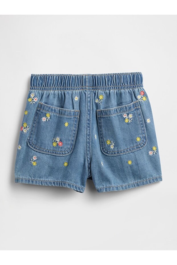 Kız Bebek Mavi Denim Şort - 3