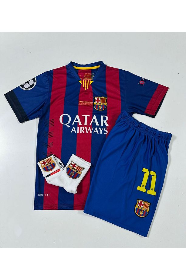 B.a.r.c.e.l.o.n.a 2015 Sezonu Neymar Jr Nostalji Çocuk Forması (Armalı-Set) - 2