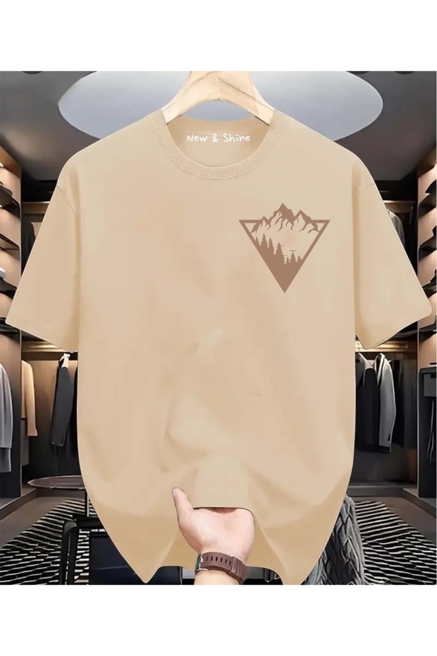 Mountain Printed Oversized T-Shirt