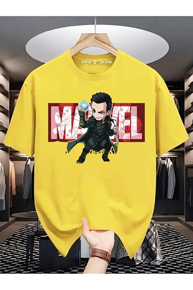 Superhero Loki Printed Oversize T-Shirt