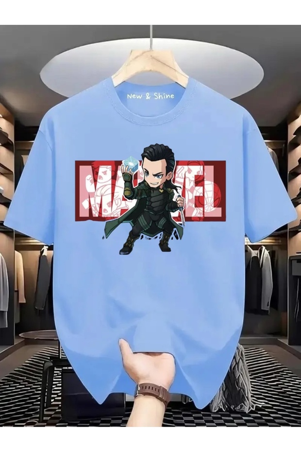 Superhero Loki Printed Oversize T-Shirt