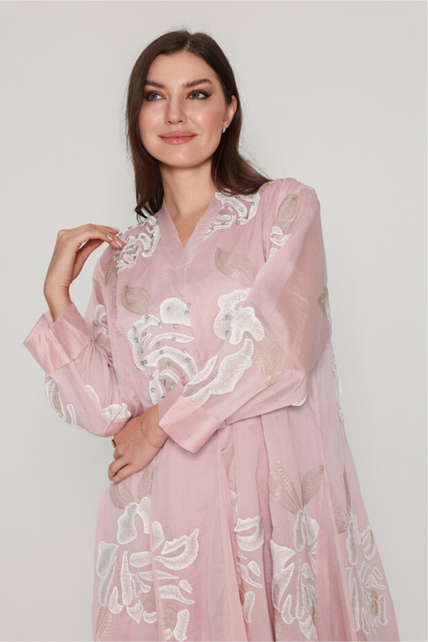 Flowy Flower Pattern Dress - 2