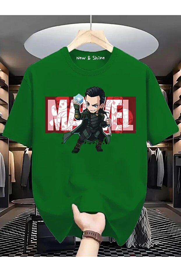 Superhero Loki Printed Oversize T-Shirt