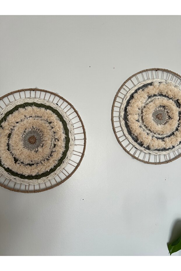 Oval Makrome Duvar Dekoru