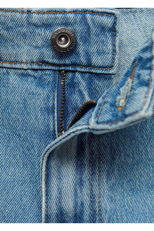 Regular fit jean bermuda şort - 5