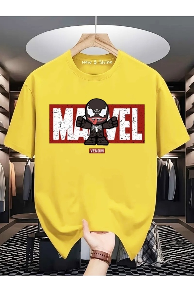 Superhero Venom Printed Oversize T-Shirt