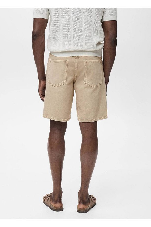 Regular fit jean bermuda şort - 4