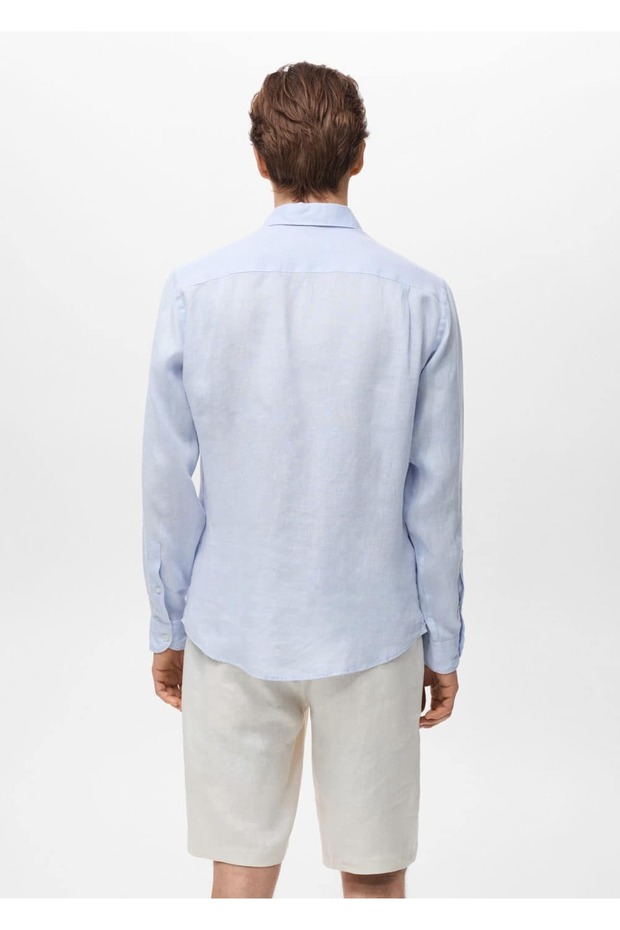 %100 keten gömlek - 4