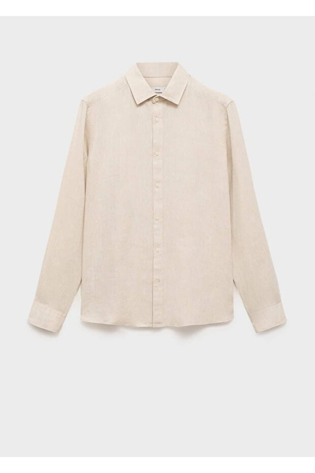 %100 keten gömlek - 3