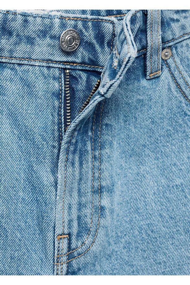 Dikişşsiz denim şort - 8