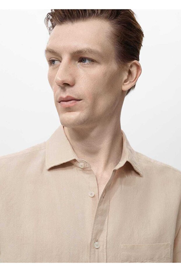 Cepli keten gömlek - 6