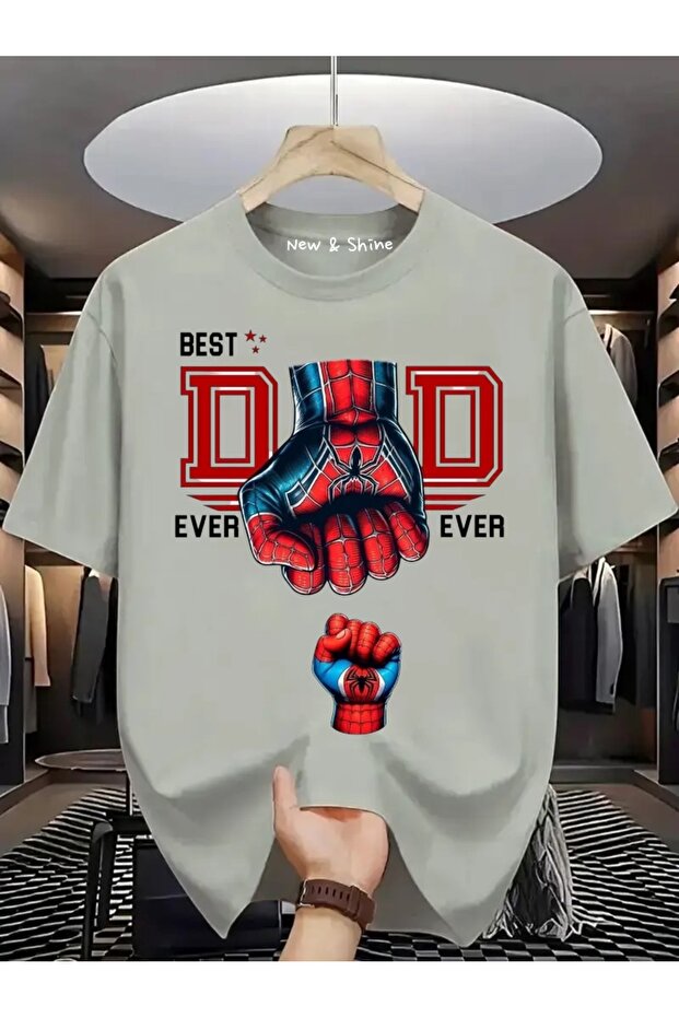 Best Dad Ever Printed Oversize T-Shirt