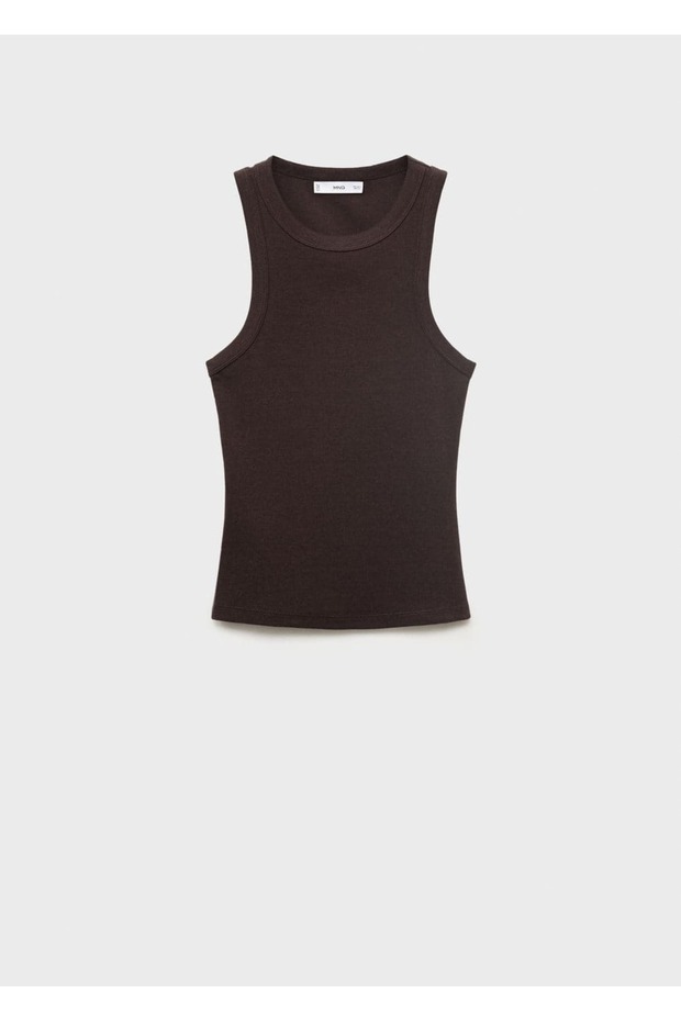 Lastik örgü pamuklu bluz - 3