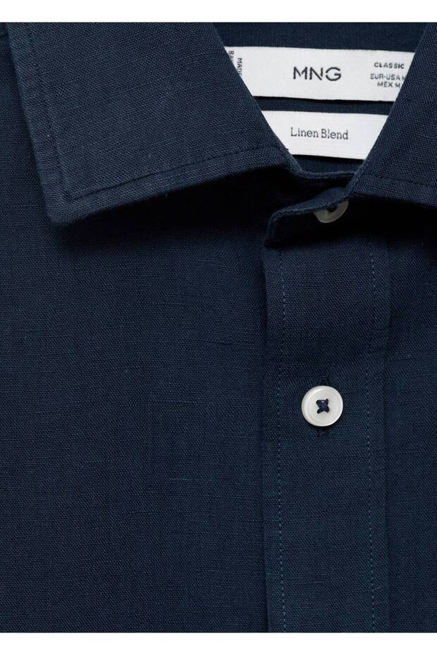 Cepli keten gömlek - 7