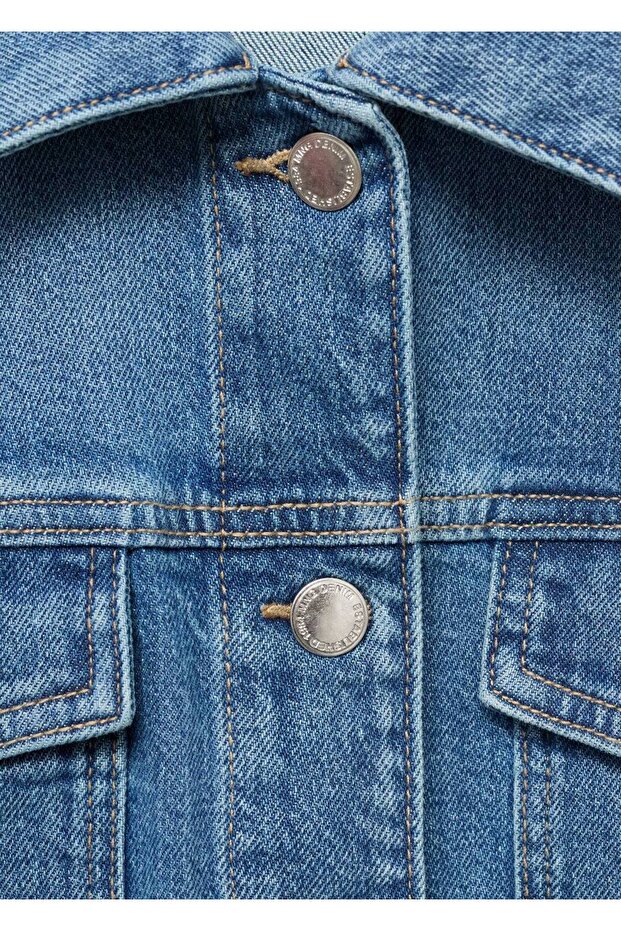 Cepli denim ceket - 6