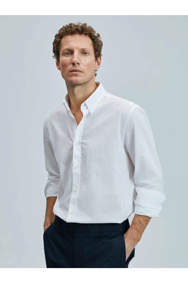 Ellery Beyaz Erkek Gömlek 111010637 - 1