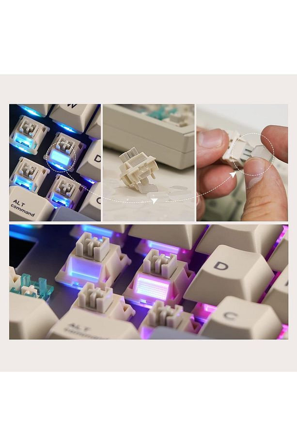 V65 V2 Kablosuz/Kablolu Mekanik Klavye VIA Programlanabilir Yazılım LED Alüminyum CNC Gövde, Win/Mac - 5