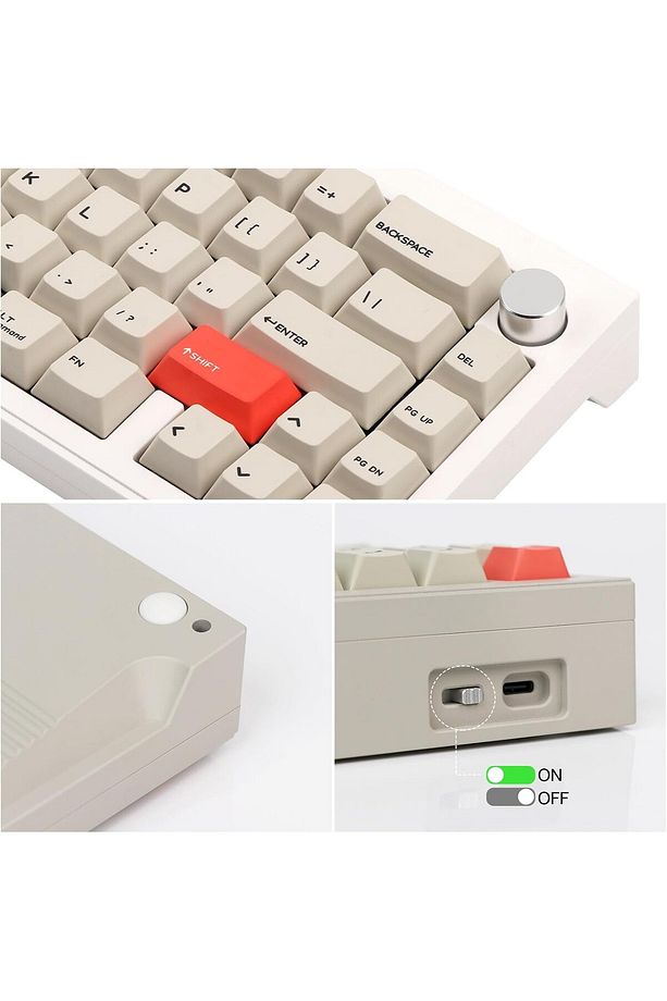 V65 V2 Kablosuz/Kablolu Mekanik Klavye VIA Programlanabilir Yazılım LED Alüminyum CNC Gövde, Win/Mac - 6