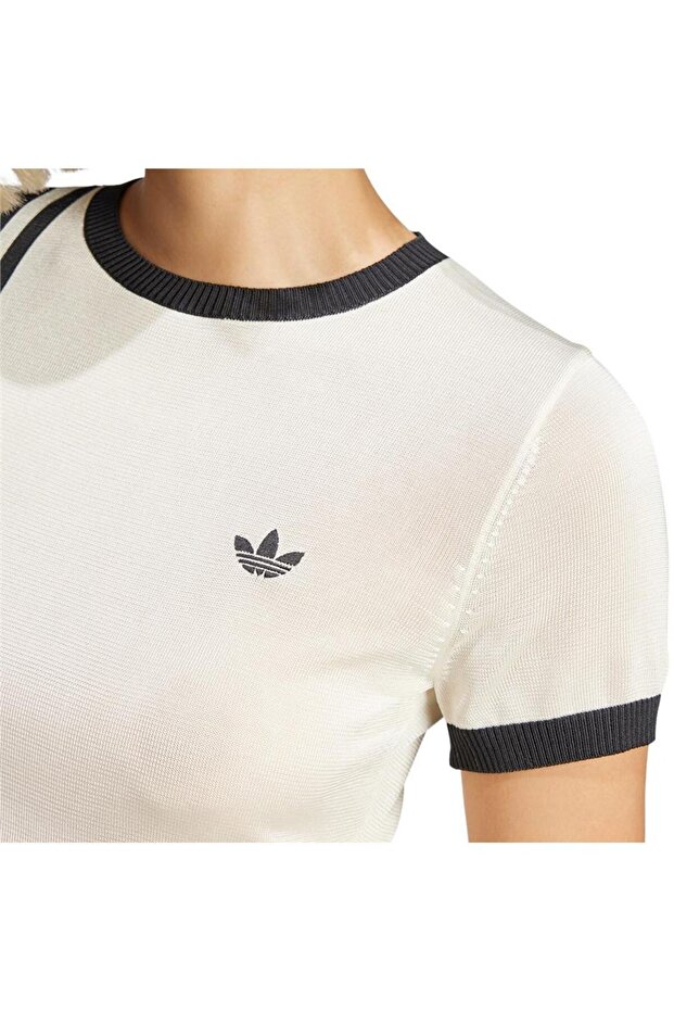 Kadın Beyaz T-shirt Knıtted 3s Tee Jj0961 - 5