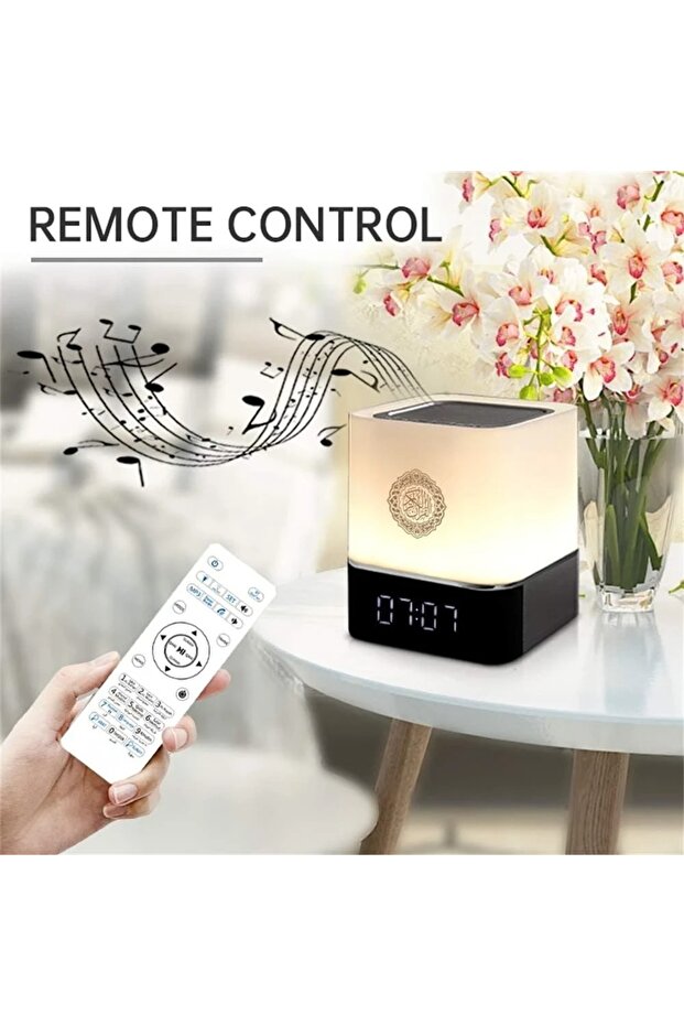 CUBE Touch Lamp Qur'an Speaker With Remote/Bluetooth/USB Connect/Phone Application Control - 4