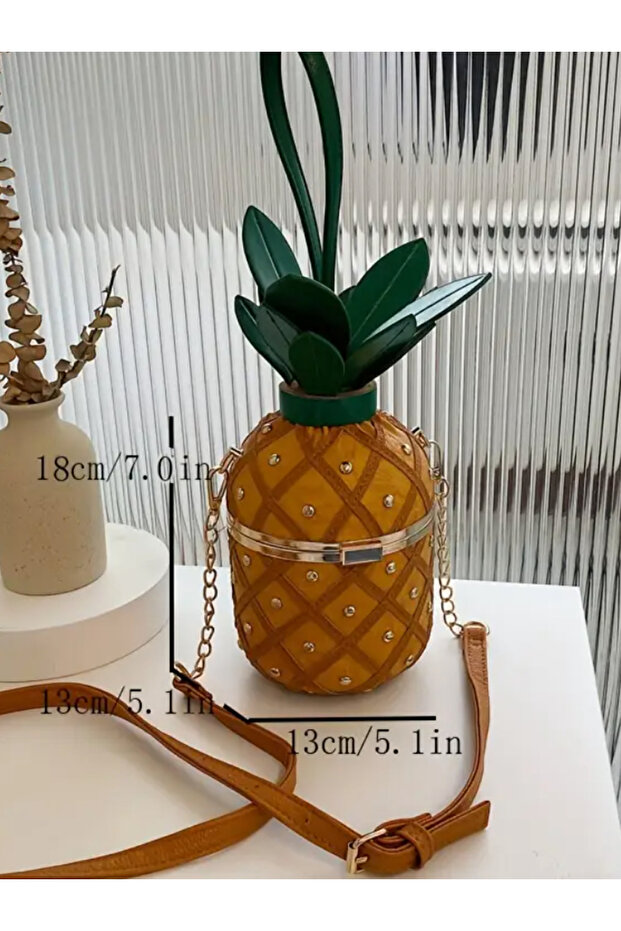 Ananas Tasarım Çanta - 8