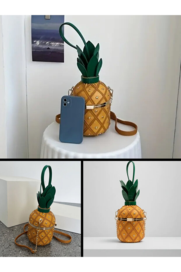 Ananas Tasarım Çanta - 5