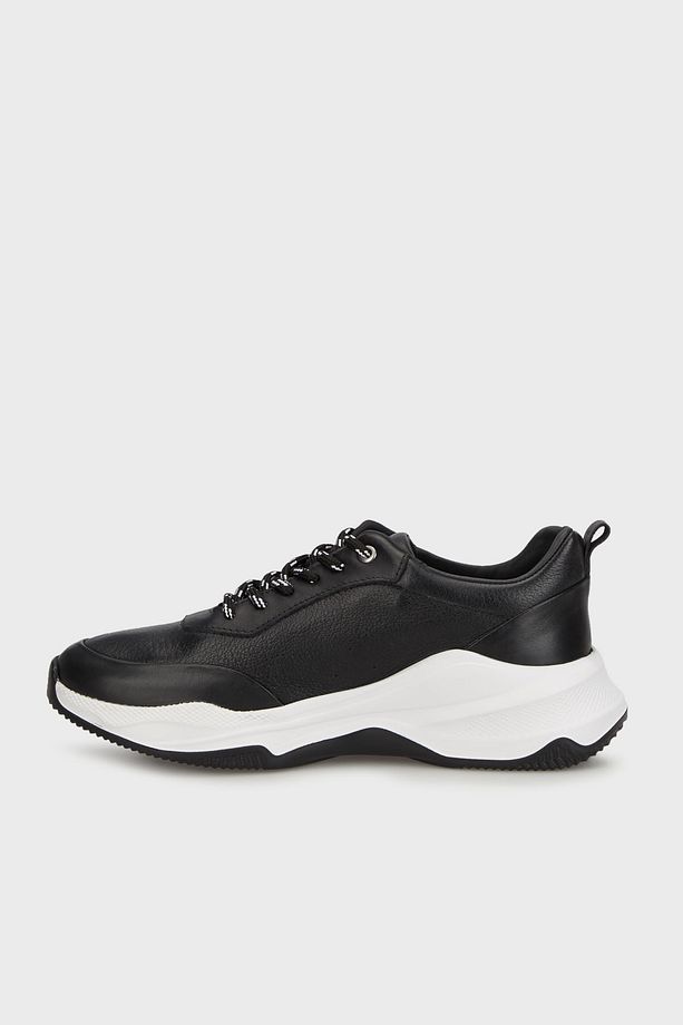 Hakiki Deri Kalın Taban Sneaker Ayakkabı Erkek AYAKKABI 15219737S1 - 3