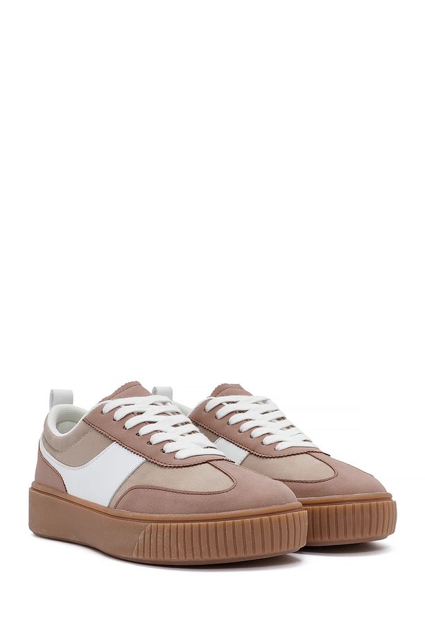 ACBC x Derimod Kadın Pembe Bağcıklı Süet Sneaker 25SFD435210 - 3