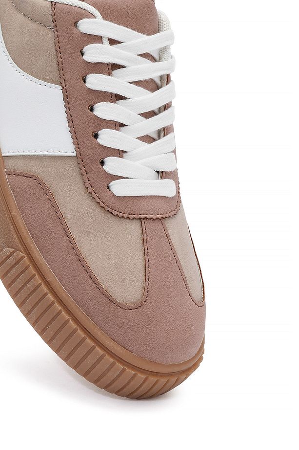 ACBC x Derimod Kadın Pembe Bağcıklı Süet Sneaker 25SFD435210 - 8