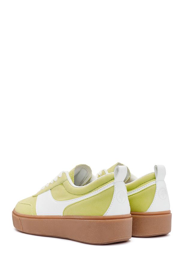 ACBC x Derimod Kadın Sarı Bağcıklı Süet Sneaker 25SFD435210 - 5