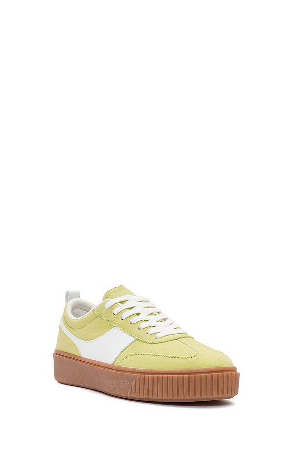 ACBC x Derimod Kadın Sarı Bağcıklı Süet Sneaker 25SFD435210 - 6