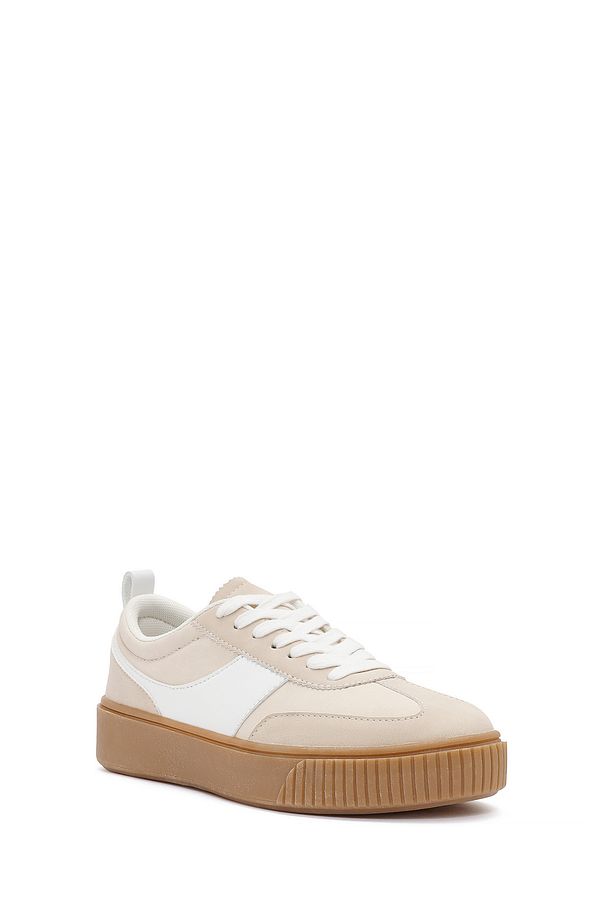 ACBC x Derimod Kadın Bej Bağcıklı Süet Sneaker 25SFD435210 - 6