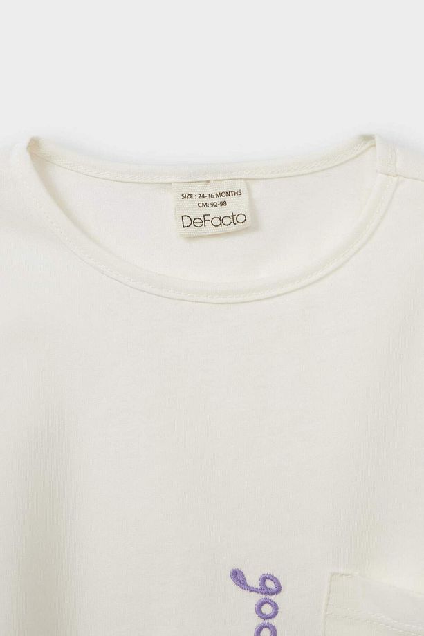 Kız Bebek Pijama Takımı Kısa Kollu Penye Üst Esnek Belli Şort E1548a525hs - 3